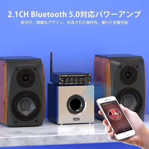  Fosi Audio BT30D Bluetooth 5.0 파워 사운드 앰프  Hi Fi 클래스D 50W*2+100W 고성능
