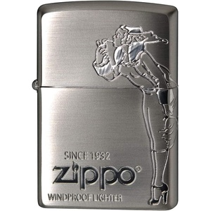 ZIPPO 라이터 실버 올드 디자인 WINDY 2면 에칭 2SS