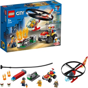 LEGO 시티 소방 헬리콥터 플라잉 헬리콥터 60248 블록 장난감