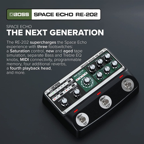  BOSS RE 202 Space Echo 딜레이 리버브 기타 이펙터