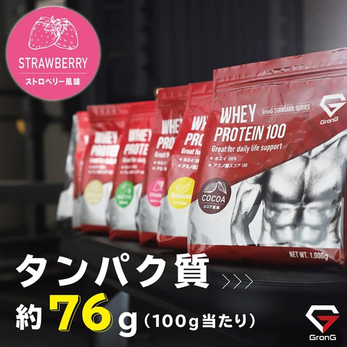  GronG 유청 단백질 100 스탠다드 딸기맛 1kg
