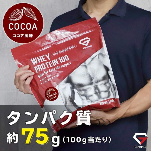  GronG 웨이프로틴 3kg 스탠다드 코코아 맛 비타민 11종 함유