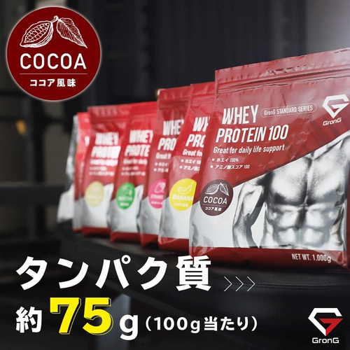  GronG 유청 단백질 100 스탠다드 코코아 풍미 1kg