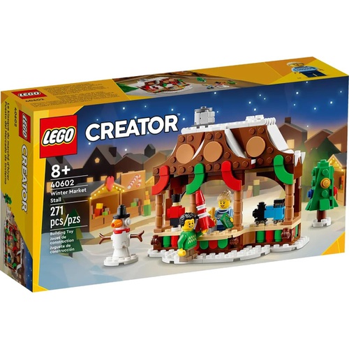  LEGO 윈터마켓스톨 GWP 40602 블록 장난감 