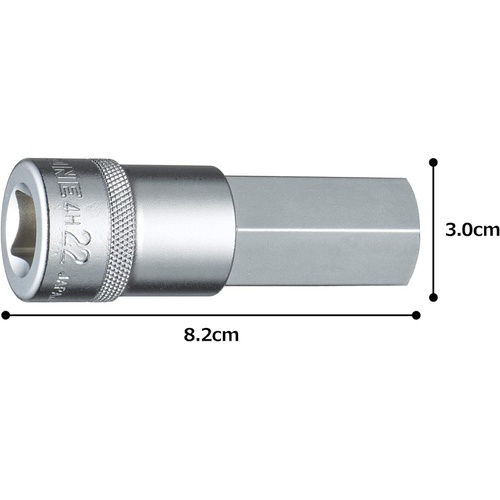  TONE 육각소켓 HP4H 22 삽입각 12.7mm(1/2) 양면폭 22mm