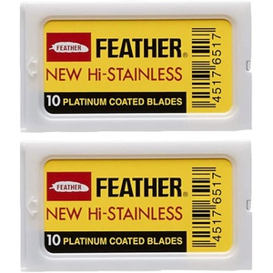 Feather Razor Blades NEW Hi-stainless Double Edge 10매 2세트 