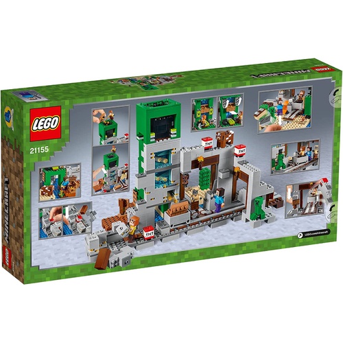  LEGO 마인크래프트 거대 크리퍼상의 광산 21155 블록 장난감 