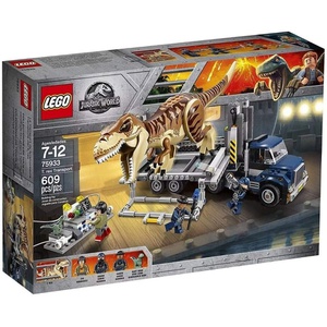 LEGO 쥬라기 월드 T 렉스 수송 75933 공룡 플레이 세트 장난감 트럭 포함 609피스