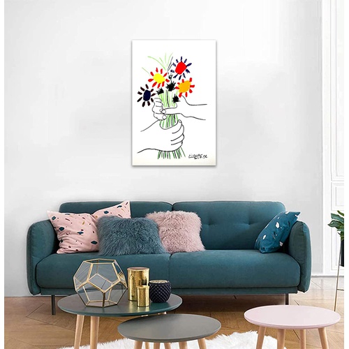  YIOZHAOFH 피카소 우정꽃 포스터 아트 패널 40*60cm 인테리어용품