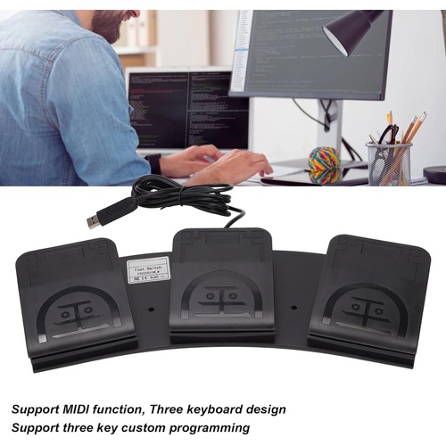  BUHU USB 풋페달 MIDI 기능 ABS 소재 악기 제어용