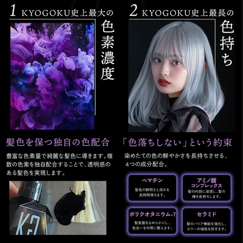  Kyogoku 블루 퍼플 슈프림 컬러 보라색 샴푸 200ml
