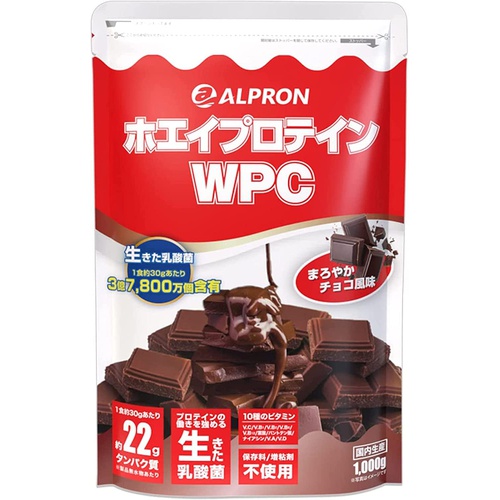  ALPRON 유청 단백질 초콜릿맛 WPC 프로틴 1kg 유산균 배합