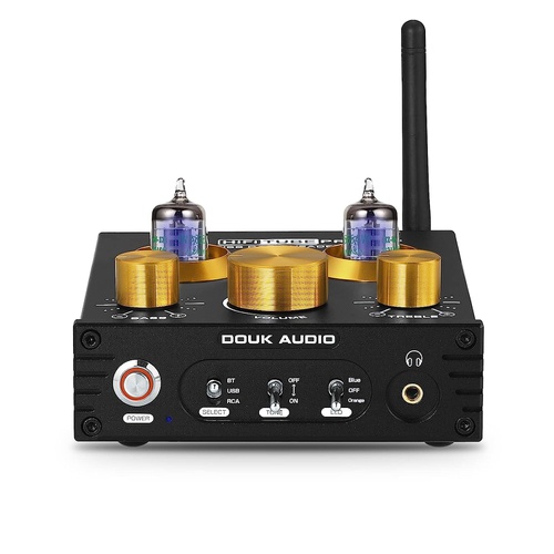  Douk Audio P1 GE5654 진공관 프리앰프 HiFi Bluetooth 5.0 헤드폰 앰프레시버 