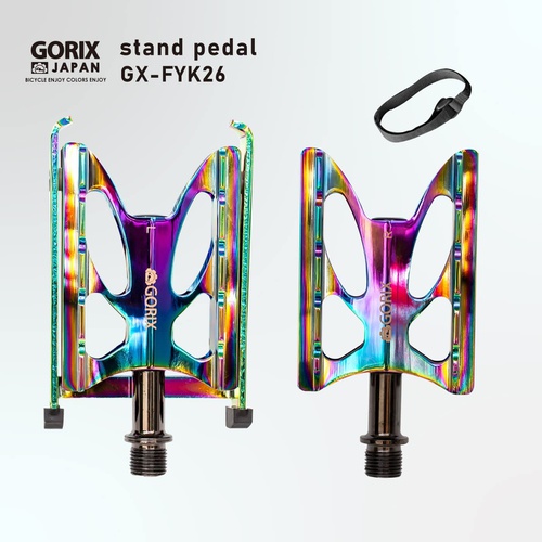  GORIX 자전거 플랫 페달 스탠드 내장 오일 슬릭 알루미늄 경량 GX FYK26