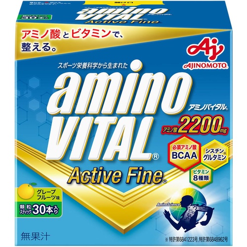  아미노바이탈 액티브 파인 30개 BCAA+시스틴 글루타민 2200㎎ 8종 비타민