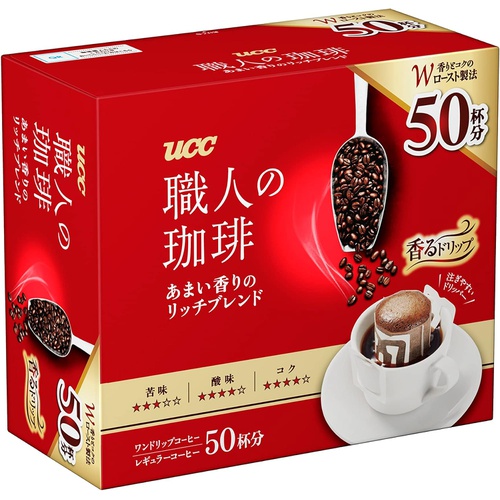  UCC 장인의 커피 원드립 커피 달콤한 향기의 리치 블렌드 50P