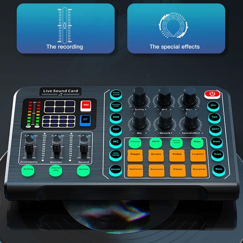  Acogedor M6 DJ 믹서 이펙트 포함 프로페셔널 사운드 보드 콘솔 앱의 99% 지원