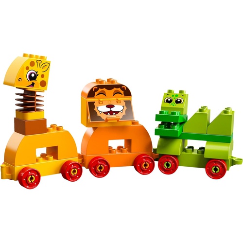  LEGO 듀프로 초록 컨테이너 디럭스 동물전차 10863 장난감 블록