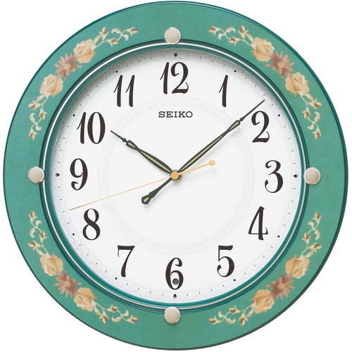  Seiko Clock HOME 아날로그 나무틀 인테리어 벽걸이 시계 KX220M