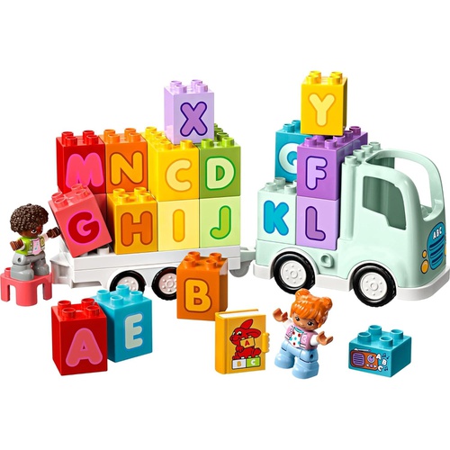  LEGO 듀프로의 거리 알파벳 트랙 장난감 자동차 미니카 트럭 10421