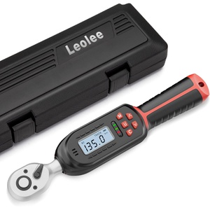 Leolee 디지털토크렌치 6.8 -135Nm(9.5mm) 내장 버저 및 LED 경고등 고정밀도 양방향 래칫 헤드 토크 렌치 자전거 자동차 엔진 수리 타이어 교환 등의 작업에 적용