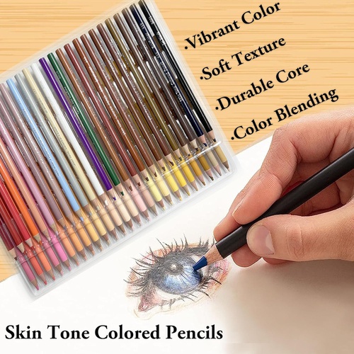  Ccfoud 50색 스킨톤 유성 색연필 색칠공부