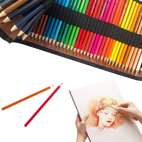  ORADER 색연필 유성 색칠그림 그리기용 수납 케이스 포함 50색