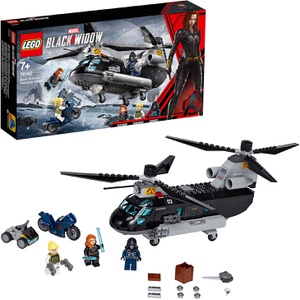 LEGO 슈퍼 히어로즈 블랙 위도우 헬리콥터 체이스 76162 블록 장난감