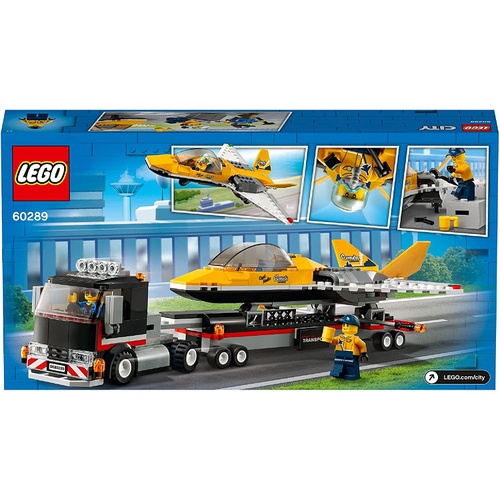  LEGO 시티 에어쇼 제트 수송차 60289 블록 장난감 