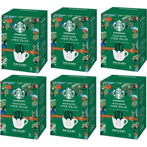  Starbucks 일본 스타벅스 오리가미 퍼스널드립 커피 하우스 블렌드 5봉지×6박스