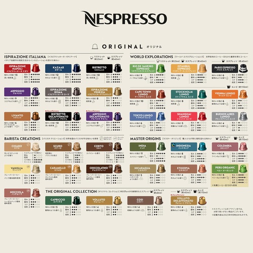  Nespresso 인텐스 커피세트 5종 50잔 ORIGINAL 전용 캡슐