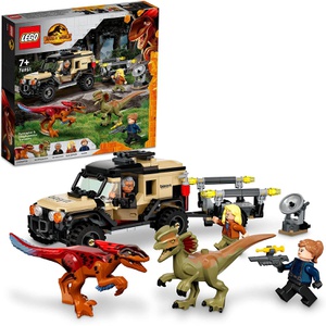 LEGO 쥬라기 월드 필로랩토르와 딜로포사우루스 수송 76951 장난감 블록