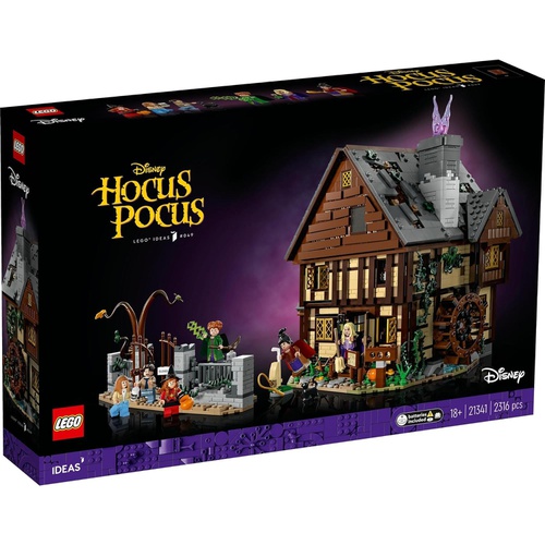  LEGO 아이디어 디즈니 호커스 샌더슨 자매의 집 21341 장난감 블록 