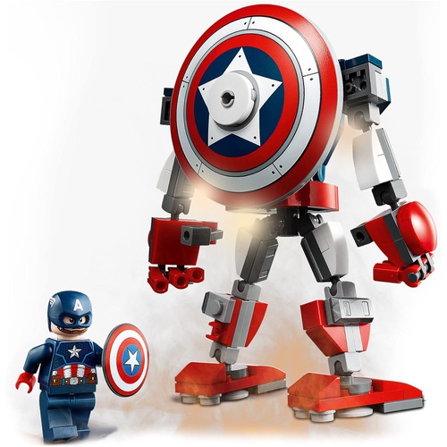  LEGO 슈퍼 히어로즈 캡틴 아메리카 메카 슈트 76168 장난감 블록 