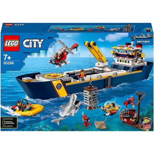  LEGO 시티바다탐험대 해저탐사선 60266 블록 장난감