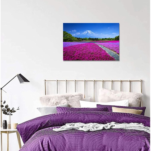  YIOZHAOFH 후지산 벚꽃 아트 패널 백운화 벽걸이 그림 30x40cm