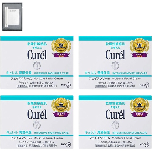  Curel 촉촉 윤기 보습 페이스 크림 40g 4세트