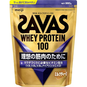 SAVAS 유청 단백질 100 밀크티맛 980g