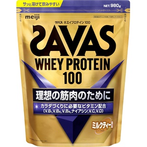 SAVAS 유청 단백질 100 밀크티 맛 980g