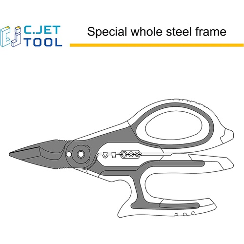  C.Jet Tool 스테인레스 다기능가위 금속 전기케이블 와이어 절단