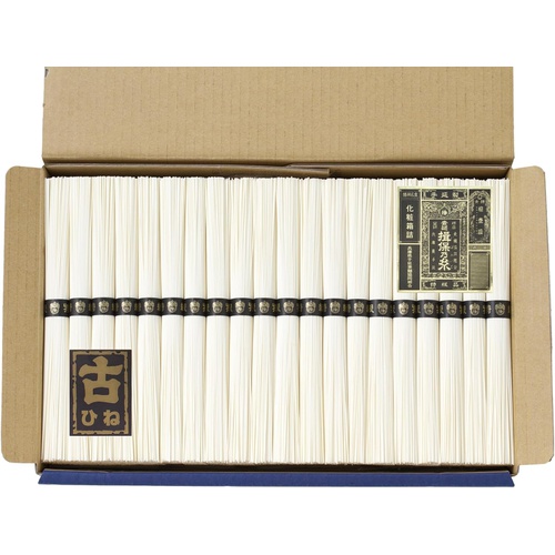  수타 소면 이보노이토 특급품 검은띠 2kg 50g×40묶음 일본 국수 