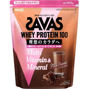 SAVAS 유청 단백질 100 밀크 쇼콜라맛 900g 