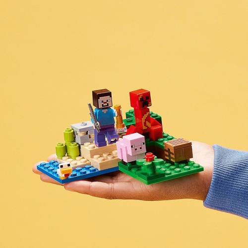  LEGO 마인크래프트 클리퍼와의 대결 21177 장난감 블록 