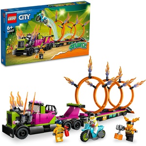 LEGO 시티 트레일러 트럭과 불고리 뚫기 챌린지 60357 장난감 블록
