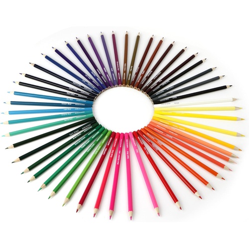  Souyos 색연필 50색 색칠공부 그림 재료 연필깎이 지우개 포함