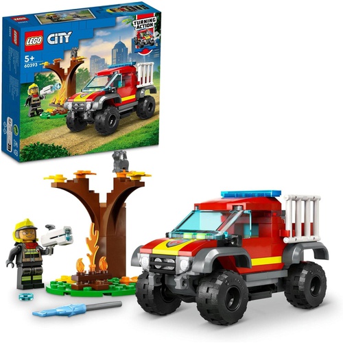  LEGO 시티 오프로드 소방차 60393 장난감 블록