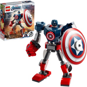 LEGO 슈퍼 히어로즈 캡틴 아메리카 메카 슈트 76168 장난감 블록 