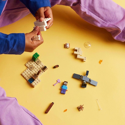  LEGO 마인크래프트 스티브의 사막 탐험 장난감 완구 블록 21251
