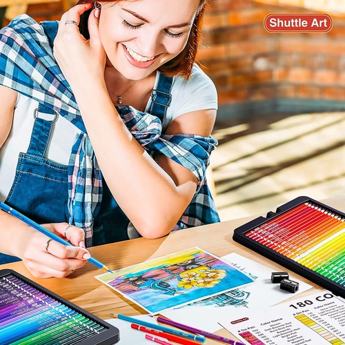  Shuttle Art 색연필 180색 유성 칼라펜세트 색칠 공부 일러스트 디자인 데상