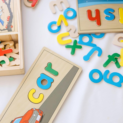  Melissa&Doug 목제 장난감 알파벳 보드 퍼즐 유아용 영어 2940